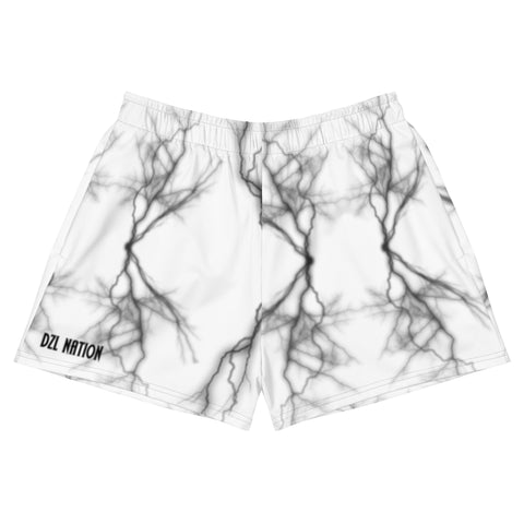 DARE TO BE GREAT ATHLETIC SHORTS - DTBG - WHITE/BLACK