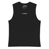 FIGHT BACK MUSCLE TANK - BLACK/WHITE - SC2023