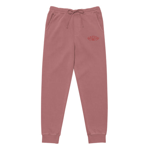 THE NATION SET - DZL NATION JOGGERS - BLOOD MAROON